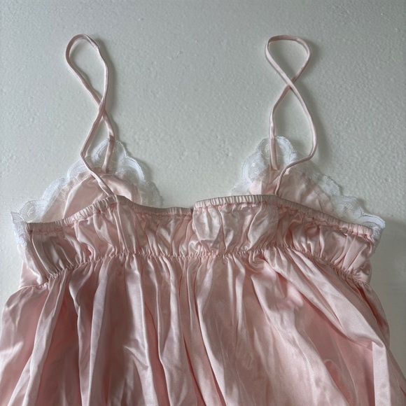 Vintage Linda Lingerie Satiny Nylon Maxi Length Slip Dress Size Medium - Picture 7 of 8